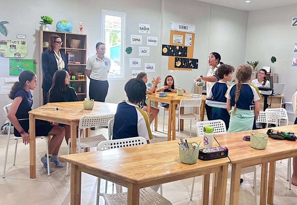 Chief of the Phuket Provincial Education, Panna Phromwichian at Finnway International School