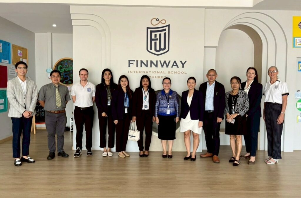 Chief of the Phuket Provincial Education, Panna Phromwichian at Finnway International School