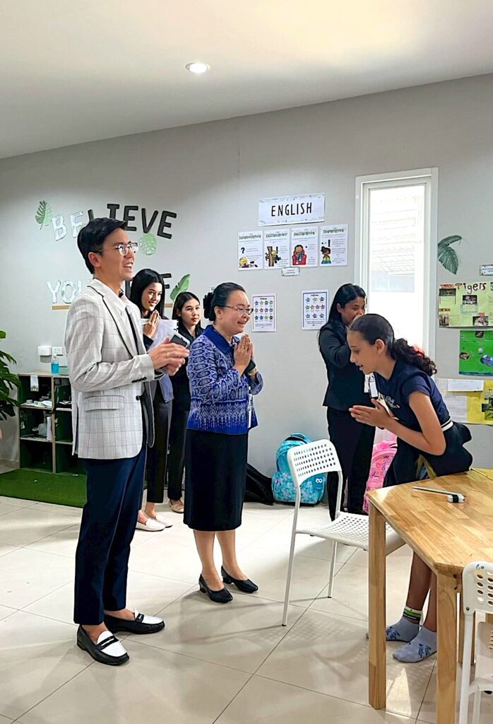 Chief of the Phuket Provincial Education, Panna Phromwichian at Finnway International School