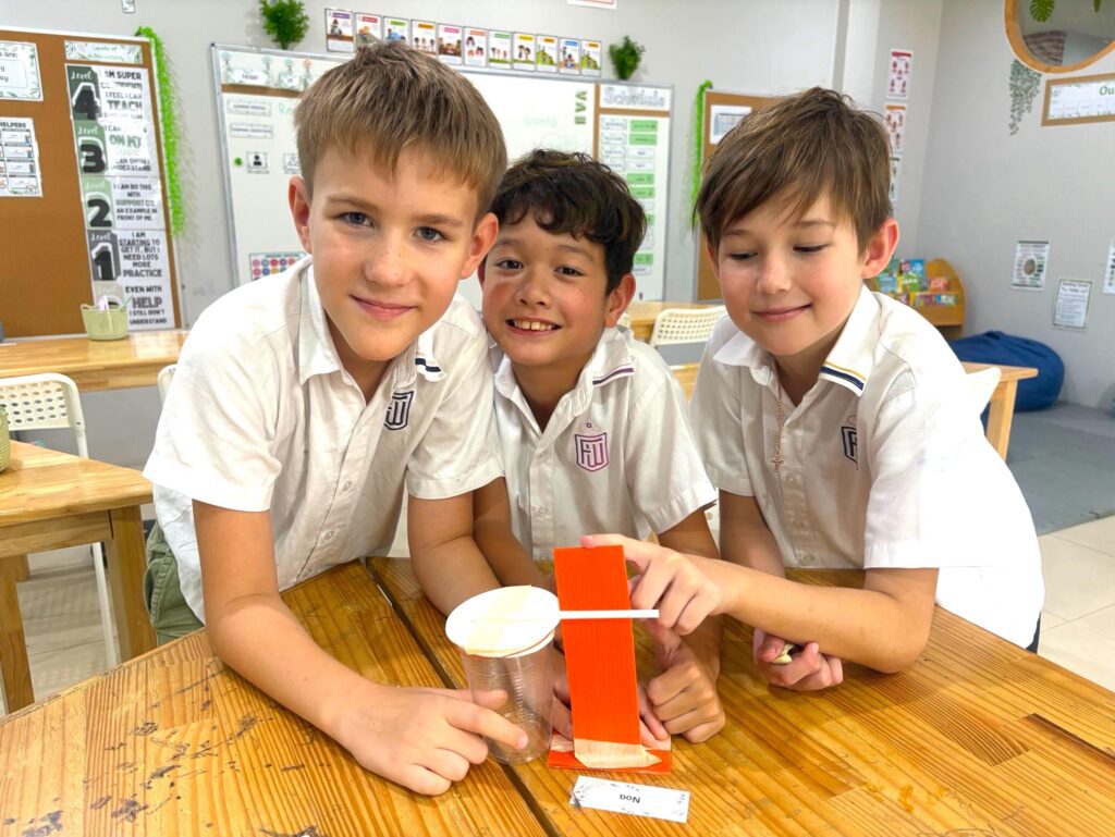 Primary Students students engaged in classroom learning at Finnway International School Phuket